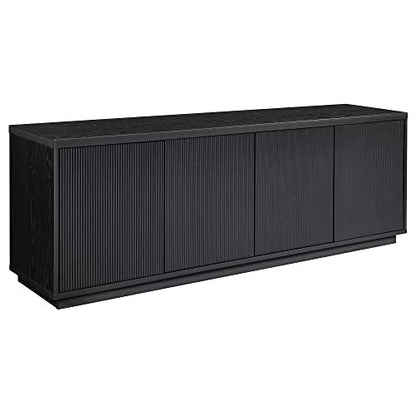 Hanson Rectangular TV Stand for TV's up to 75" in Black Grain