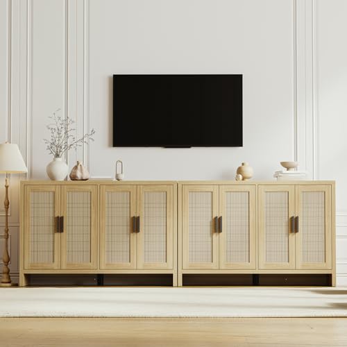 Rattan Buffet Cabinet with Storage