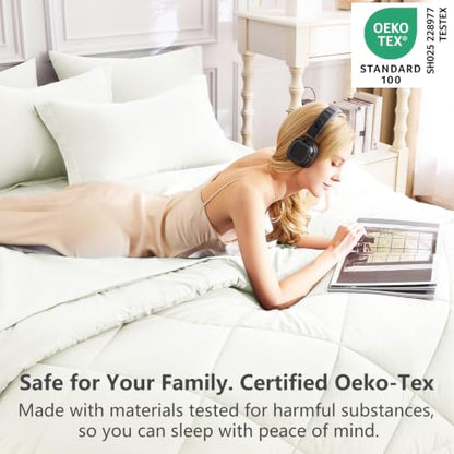 Queen Comforter Set with Sheets Ivory
