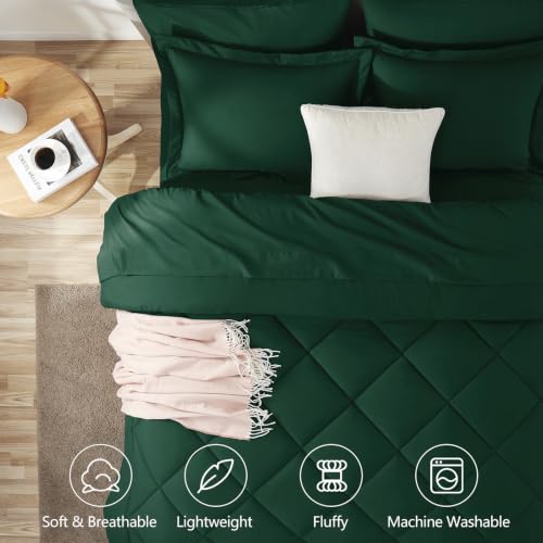 King Size Comforter Set Emerald Green