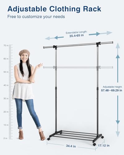 Deluxe Adjustable Garment Rack