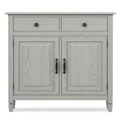 Connaught 40" Wide Solid Wood Cabinet in Fog Grey
