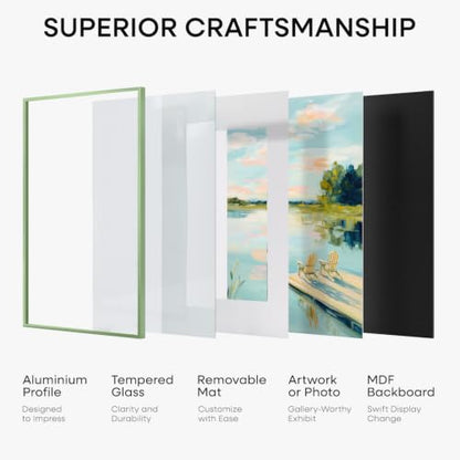 24x36 Green Poster Frame