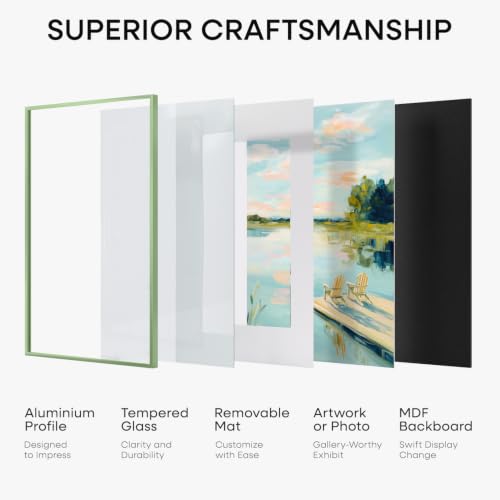 14x22 Green Picture Frame