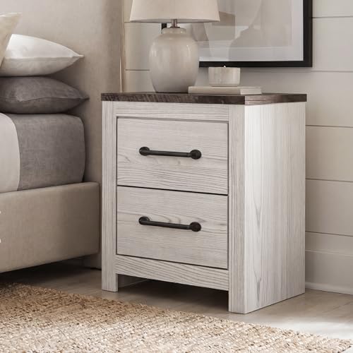 Engineered Wood 2 Drawer Nightstand