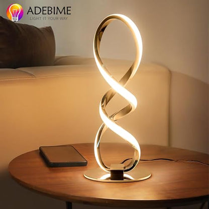 LED Spiral Bedside Table Lamp