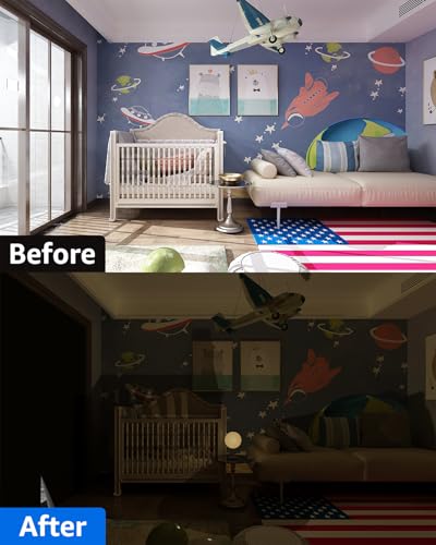 Blackout Curtains Portable 36”x60” No Drill Black Out Window Cover