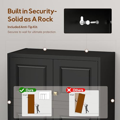 90.8" Kitchen Pantry Cabinet