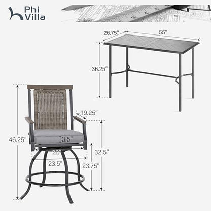 Outdoor Counter Height Table & Chairs (5 Count)
