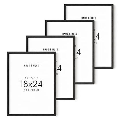 18x24 Black Oak Frame Set of 4 (4 Count)