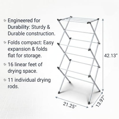 3 Tier Compact Clothes Drying Rack