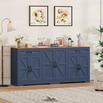 71” Large Sideboard Buffet Cabinet with Storage