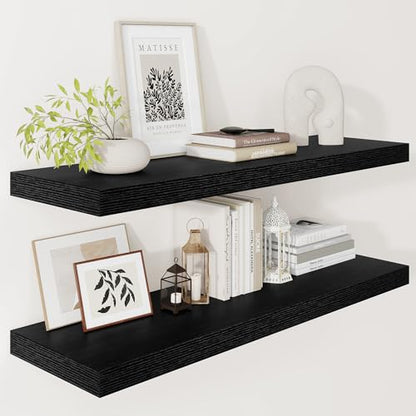 Deep Floating Shelves 36x12” Set of 2 (2 Count)