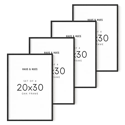 20x30 Black Oak Frame Set of 4