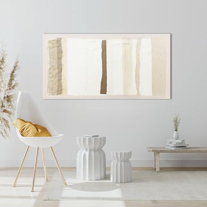 Abstract Wall Art Decor Modern Canvas Art Wall Decor Brown And White Wall Art Decor Minimalist Wall Art Prints Neutral Canvas Wall Art for Living Room 20"X40" for Room Bedroom Office Decor