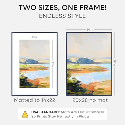 20x28 Blue Picture Frame