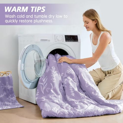 Lavender Cal King Comforter Set