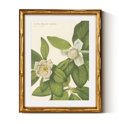 Gold Framed Bamboo Wall Art