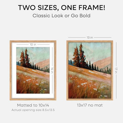 13x17 Natural Oak Picture Frame