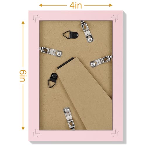 4x6 Picture Frames Set of 9 for Wall or Tabletop Display (9 Count)