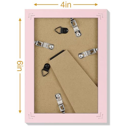 4x6 Picture Frames Set of 9 for Wall or Tabletop Display (9 Count)