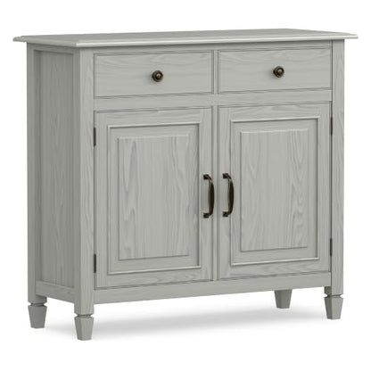 Connaught 40" Wide Solid Wood Cabinet in Fog Grey