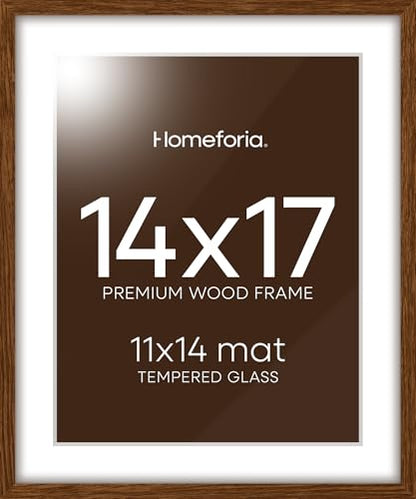 14x17 Brown Oak Picture Frame