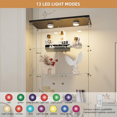 Glass Display Cabinet with LED