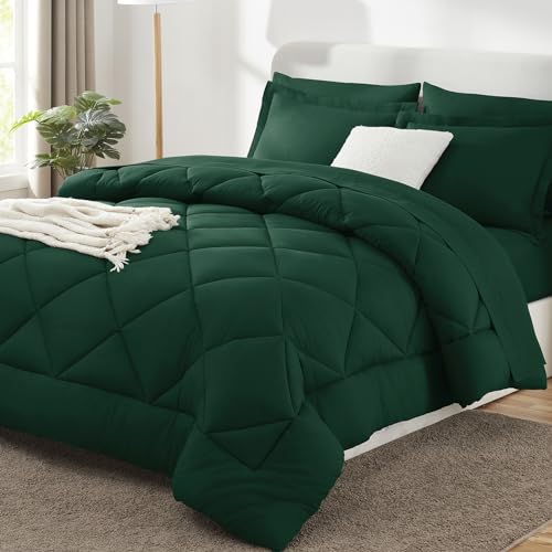 King Size Comforter Set Emerald Green