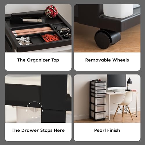 7 Drawer Rolling Storage Cart