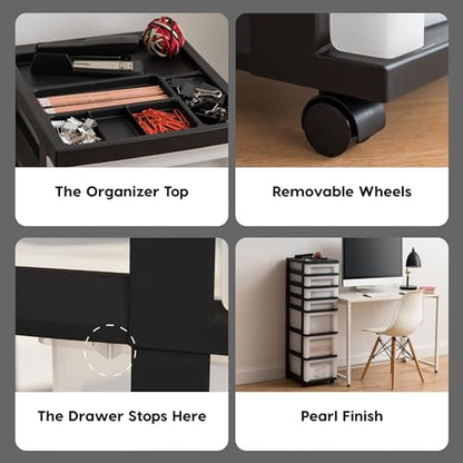 7 Drawer Rolling Storage Cart