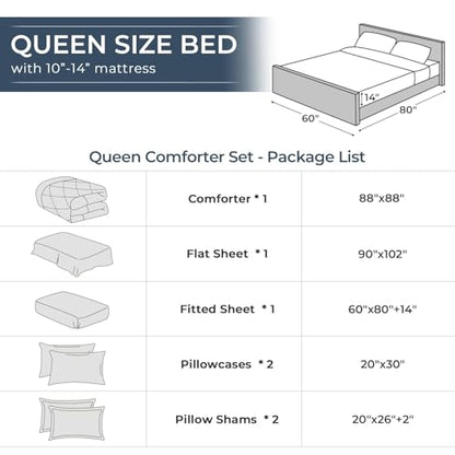 7 Piece Queen Comforter Set (7 Count)