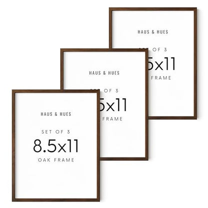 Standalone Walnut Oak Frame Set of 3 (3 Count)