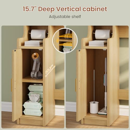 Arched Over The Toilet Storage Cabinet