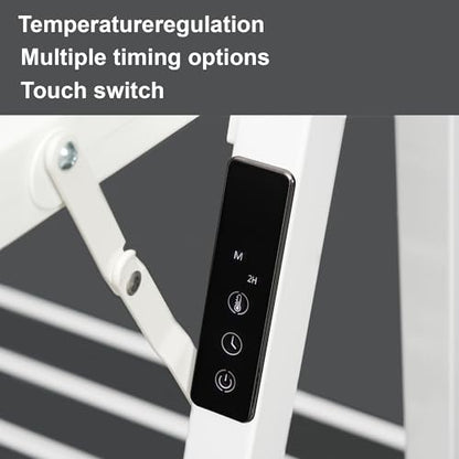 Heated Clothes Drying Rack Foldable Timer Shoes Socks