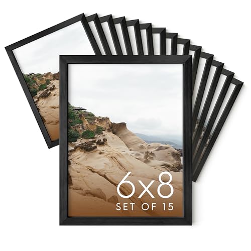 6x8 Black Metal Picture Frames