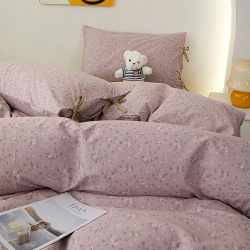 Purple Floral Comforter Set Twin XL