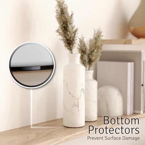 White Marble Look Vases Home Decor (3 Count)