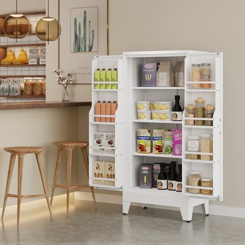 Black Kitchen Pantry Storage Cabinet