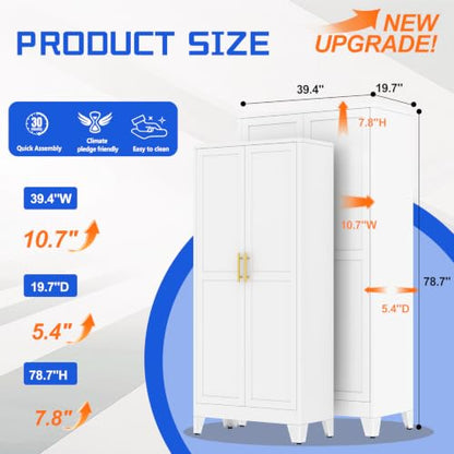 79" Tall New Update Kitchen Pantry Cabinet