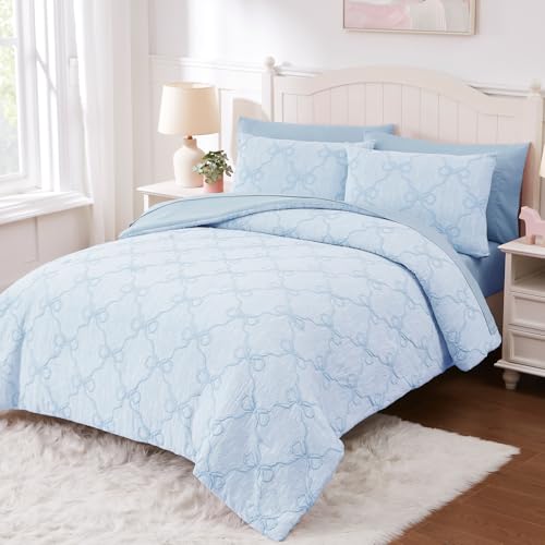 Queen Comforter Set with Sheets for Girls