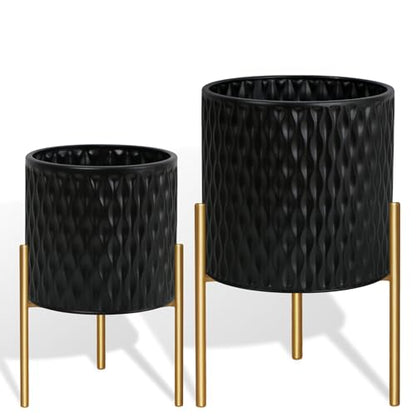 Plants Pots with Stand (2 Count)