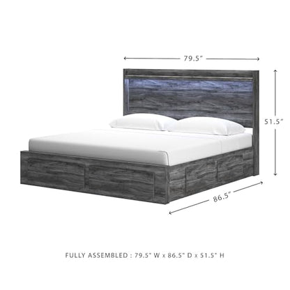 Baystorm King Platform Bed with 4 Drawers