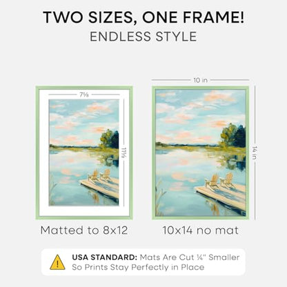 10x14 Green Picture Frame
