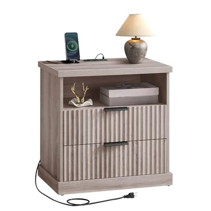 Nightstand with Charging Station