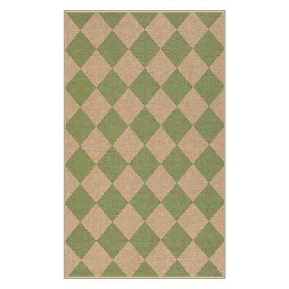 Checkered Easy Jute 3x5 Outdoor Rug