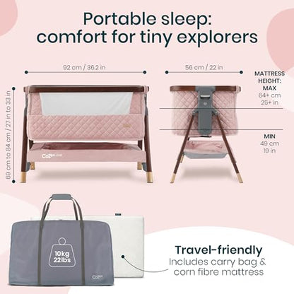 CoZee® Luxe Bedside Bassinet & Sleeper