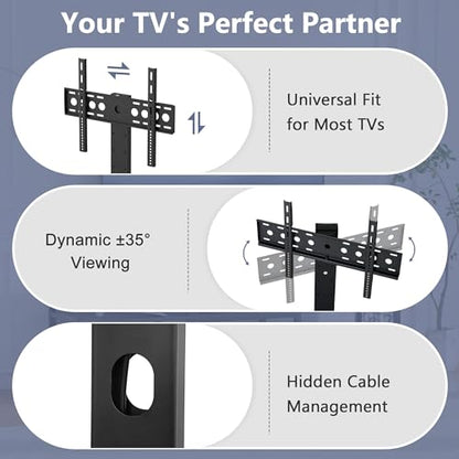TV Stand with Mount and Power Outlets