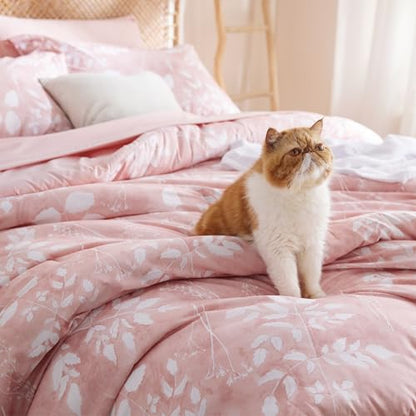 Floral Pink Comforter Set