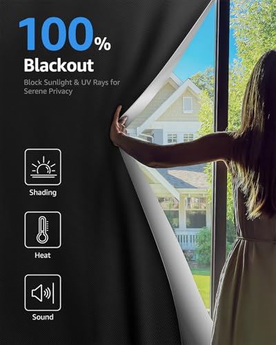 Blackout Curtains for Bedroom Portable 59"x84"